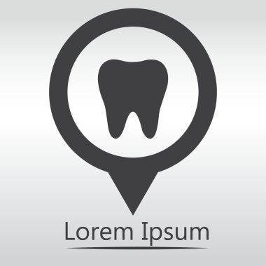 Diş simgesi, ICOM harita PIN