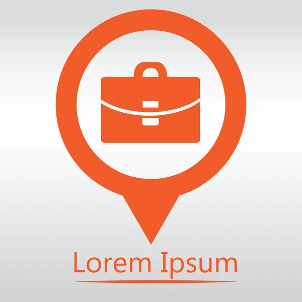 Suitcase Vector icon. icon map pin Stock Vector Image by ©chortenya