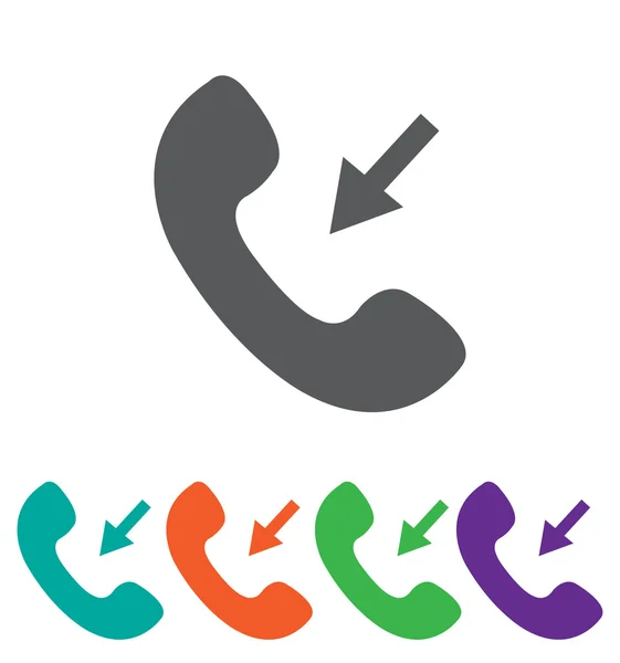 Telefoonhoorn pictogram. telefoonpictogram — Stockfoto