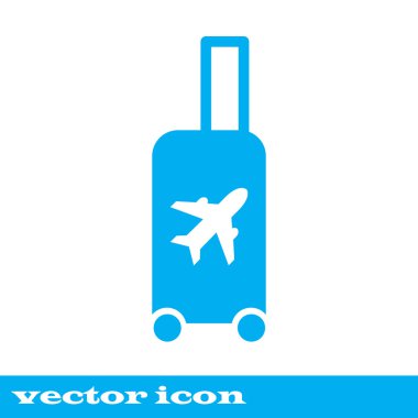 Seyahat çanta - vektör illüstrasyon izole, 