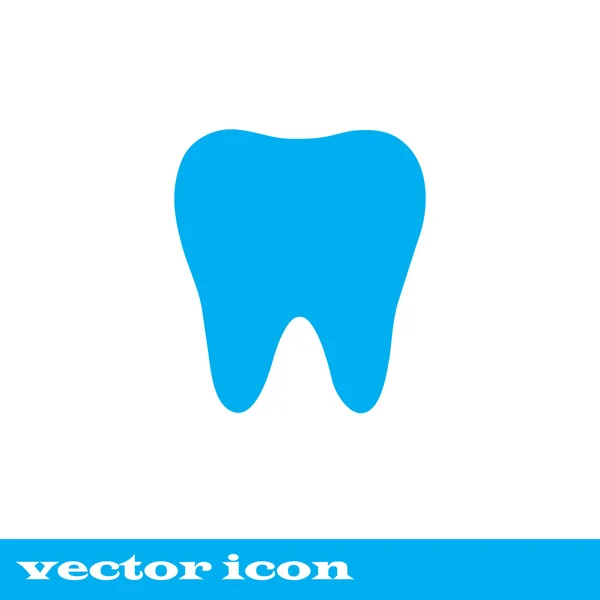 Ícone de dente, icom azul. eps 10 —  Vetores de Stock