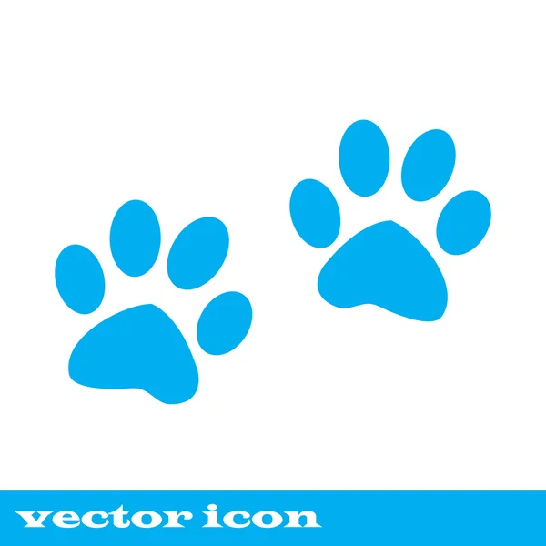 Paw sign icon. Dog pets steps symbol. — Stock Vector