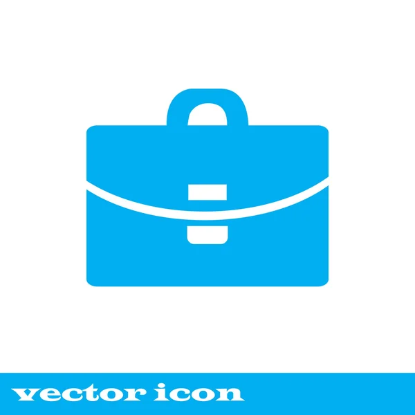 Walizka - Vector icon. niebieska ikona — Wektor stockowy