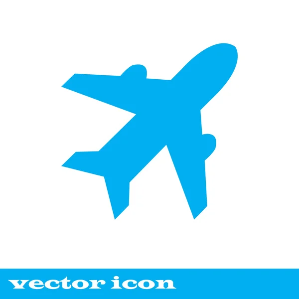 Firma del avión. Símbolo plano. Icono de viaje. Etiqueta plana de vuelo . — Vector de stock