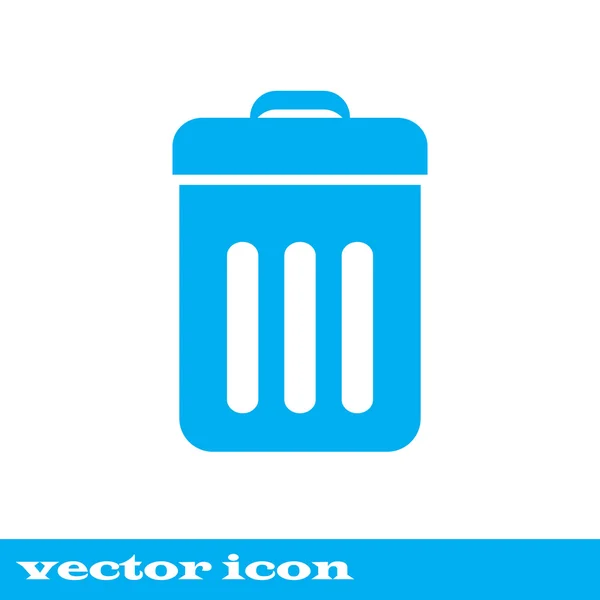 Poubelle icône vecteur. eps 10 — Image vectorielle