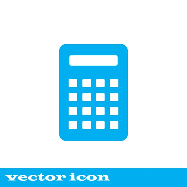Икона калькулятора. Изолированный вектор . — стоковый вектор