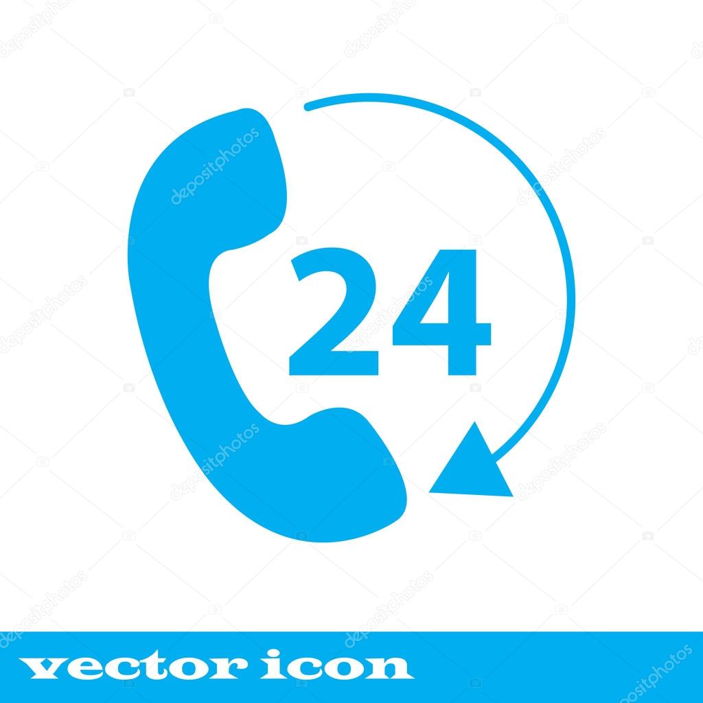 Telephone receiver vector icon. phone icon