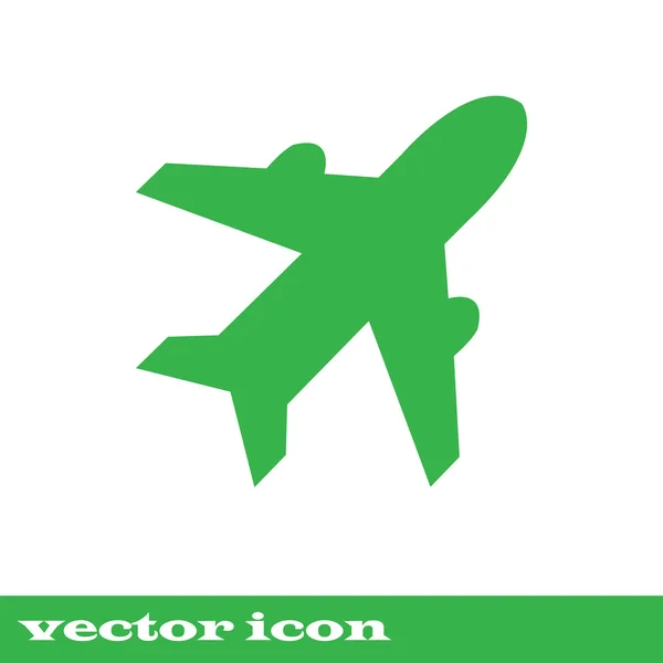 Flugzeugschild. Flugzeug-Symbol. Reiseikone. Flugpauschale. — Stockvektor