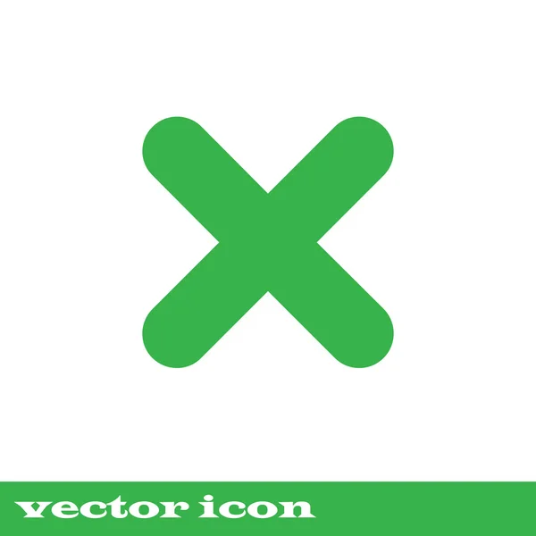 Sin icono. icono verde. eps 10 — Vector de stock