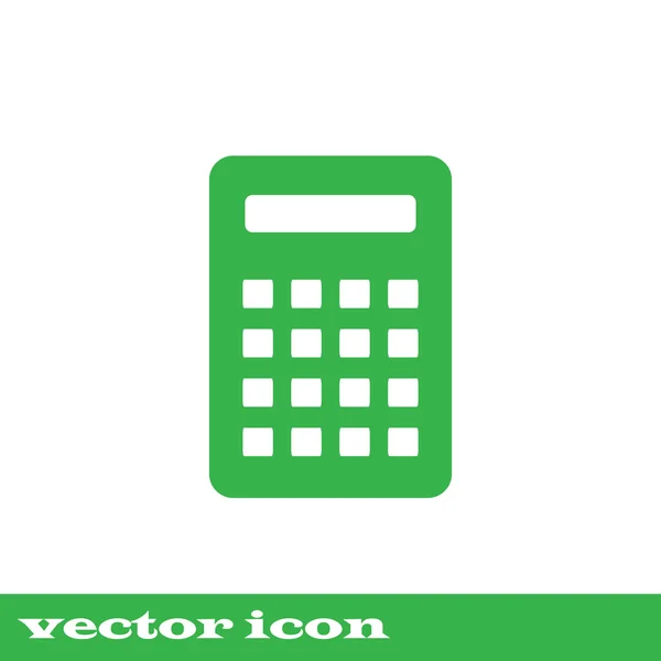 Icono del alculador. Icono del vector aislado . — Vector de stock