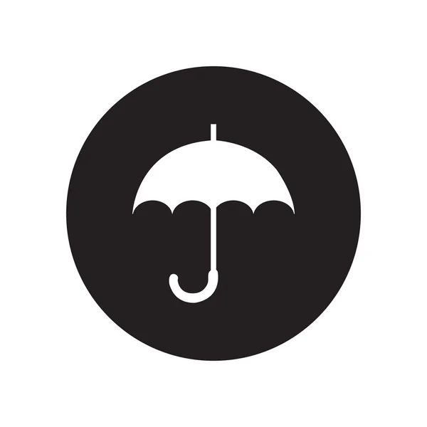 Black and white Umbrella icon. eps 10 — Stock Vector