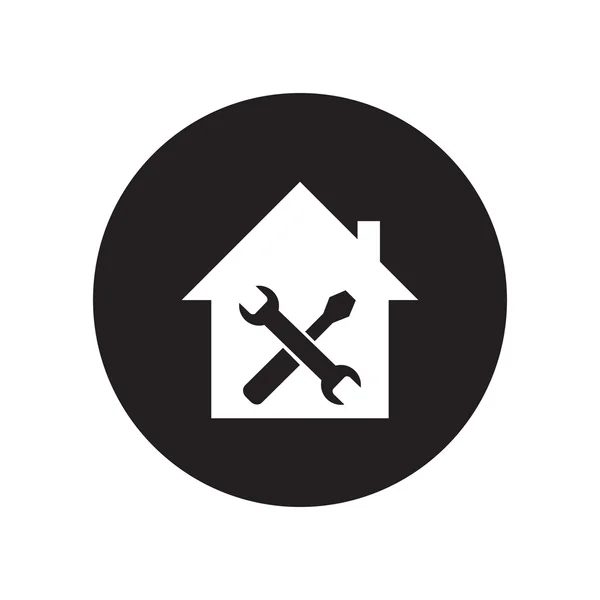 Black and white Home repair icon Royalty Free Stock Vectors