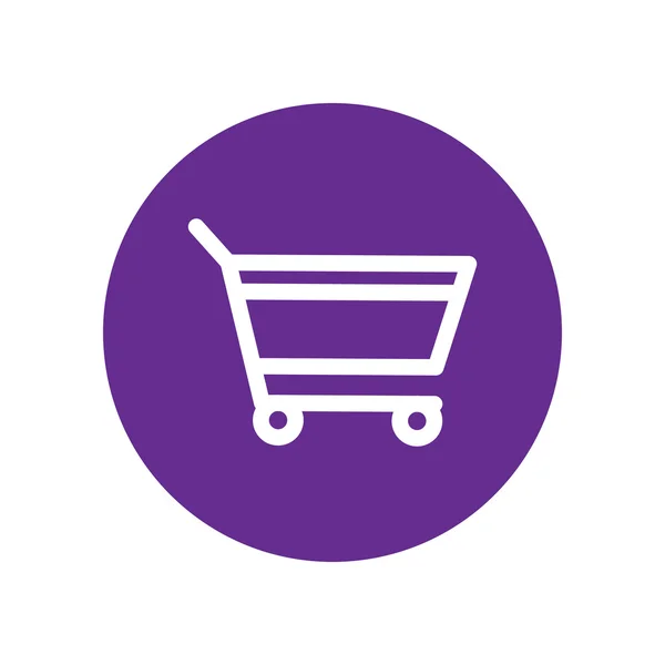 Voeg toe aan winkelwagen. Violet pictogram. EPS 10 — Stockvector