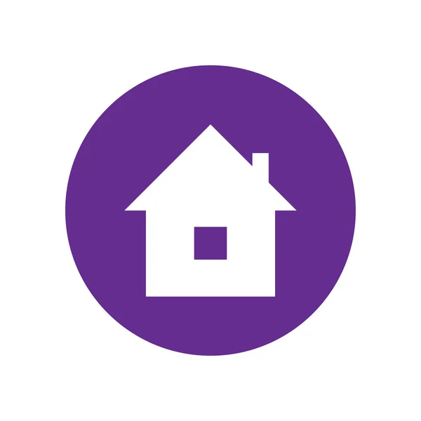 Domů, fialový ikona. EPS 10 — Stockový vektor