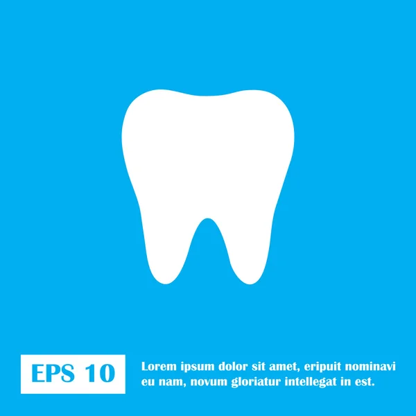 Ząb icom ikona ikony, niebieski. EPS 10 — Wektor stockowy