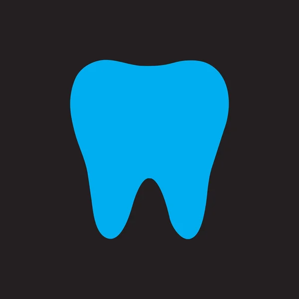 Ząb, czarny ikona. EPS 10 — Wektor stockowy