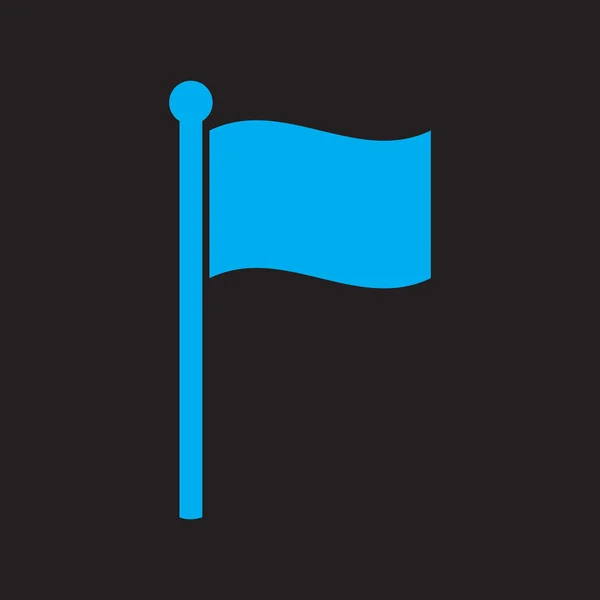 Flag icon website mark map sign symbol element. black icon — Stock Vector
