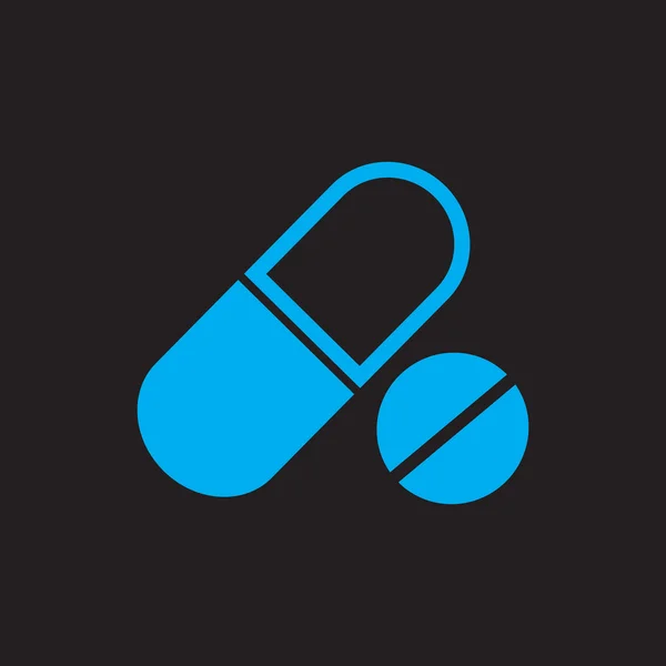 Medicine vector icon pills or tablets, capsules. — Stock Vector