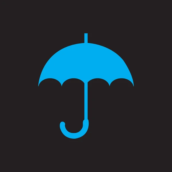 Paraplu pictogram, zwart pictogram. EPS 10 — Stockvector