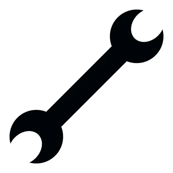 Schlüsselzeichen-Symbol zerreißen. Einfaches Web-Symbol im Vektor: Werkzeug zum Arbeiten — Stockvektor