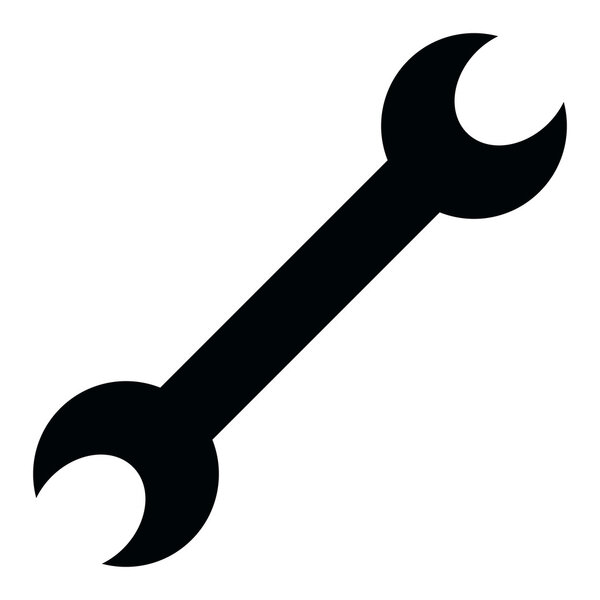 Wrench key sign icon. Simple web icon in vector: tool to work