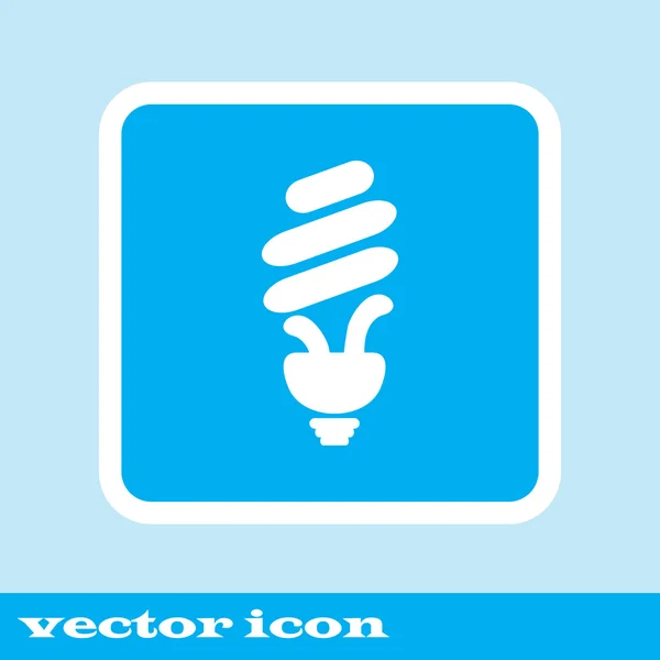 Vector de bombilla. Bombilla ecológica. icono azul — Vector de stock