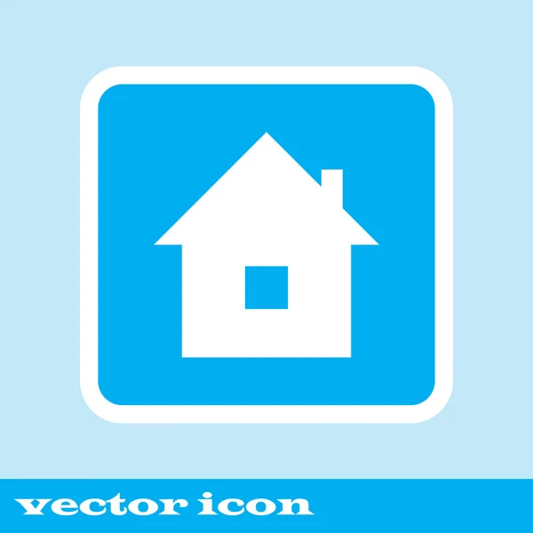 Home icon, blue icon. eps 10 — Stock Vector