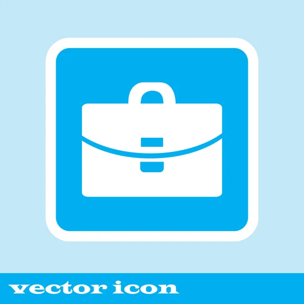 Suitcase - Vector icon.  blue icon — Stock Vector