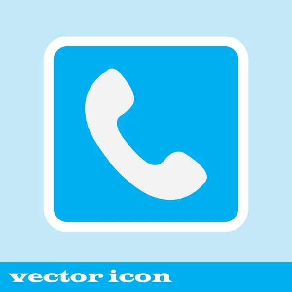 Telephone receiver vector icon. phone icon — Stock Vector