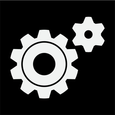 Simge vites. Düz stil. siyah simgesi