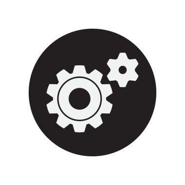 Simge vites. Düz stil. siyah simgesi