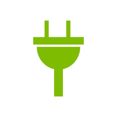 simge elektrik işareti takın. Yeşil simge