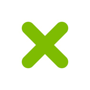 herhangi bir simge. Yeşil simge. EPS 10