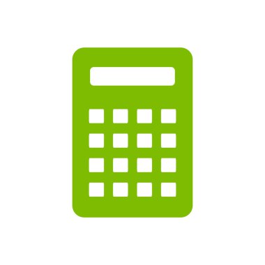 Hesap makinesi simge. İzole vektör simgesi.