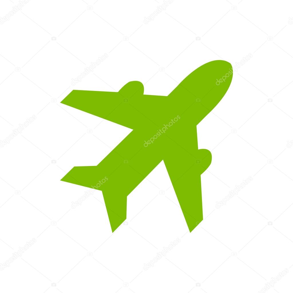 Airplane sign. Plane symbol. Travel icon. Flight flat label.