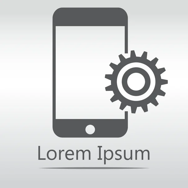 telefon ve SMM. Mobil onarım, telefon, dişli.