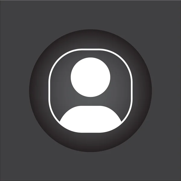 Benutzeranmeldung oder Authentifizierungssymbol, Vektor. Verbindungssymbol. schwarzer Knopf — Stockvektor