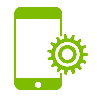 telefon ve SMM. Mobil onarım, telefon, dişli.