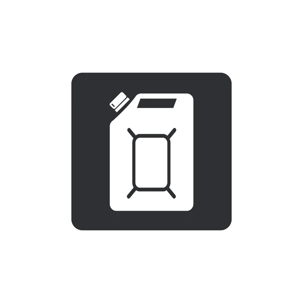 Πρότυπο σχεδίασης λογότυπο φορέα βενζίνη. Μπιτόνι βενζίνης ή πετρελαίου εικόνα. μαύρο εικονίδιο — Διανυσματικό Αρχείο