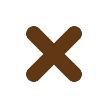 herhangi bir simge. kahverengi simgesi. EPS 10