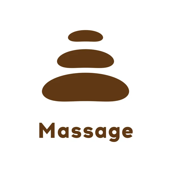 Spa, kaplıca - bir güzellik salonu. Taş denge ve uyum sembolü olarak - piramit. Güzellik Salonu, spa merkezi, güzellik bakımları, Masaj vb. için şablonu Logo Tasarım..
