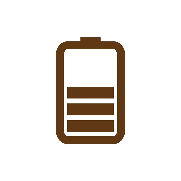 Eenvoudige batterijpictogram. Gratis accupictogram — Stockvector