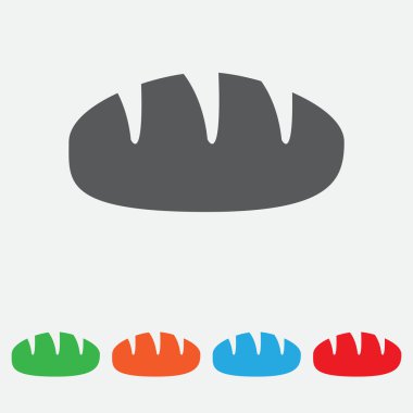 ekmek simgesi. renk düğmesi. EPS 10