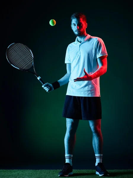 Jugador de tenis hombre aislado —  Fotos de Stock