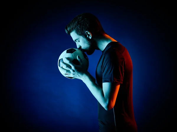 Soccer player Man isolated — Stock Photo, Image