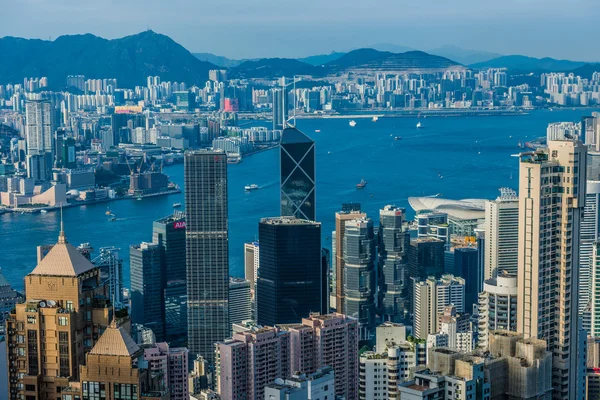 Центральный город Гонконгского залива — стоковое фото