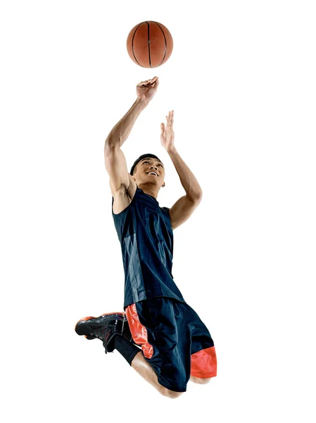 Jogador de basquete homem isolado — Fotografia de Stock