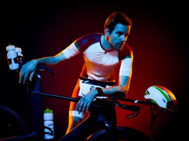 adam bisikletçi bisiklet Bisiklet triatlon izole