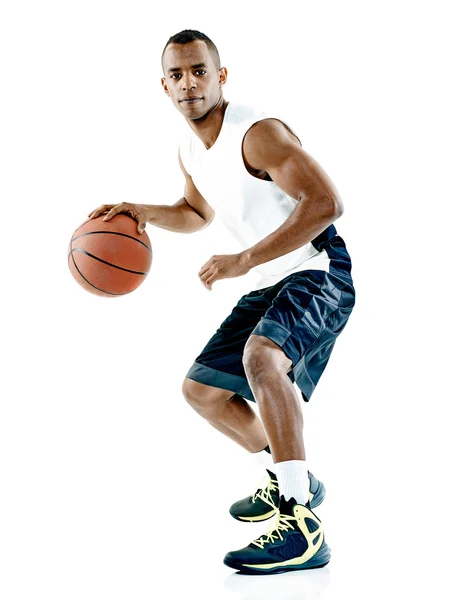 Jogador de basquete homem isolado — Fotografia de Stock