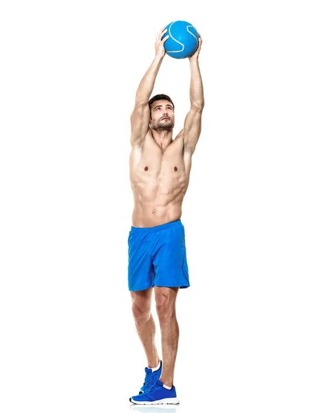 Man  fitness exercises isolated — Stock Photo, Image